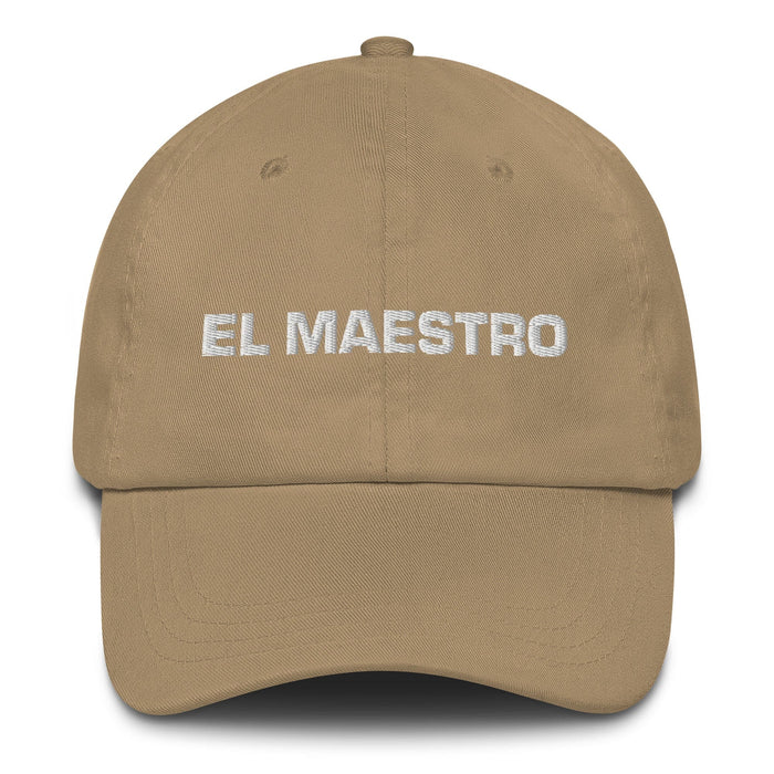 El Meastro The Teacher Mexican Spanish Pride Gift Regalo Dad Hat - Mexicada