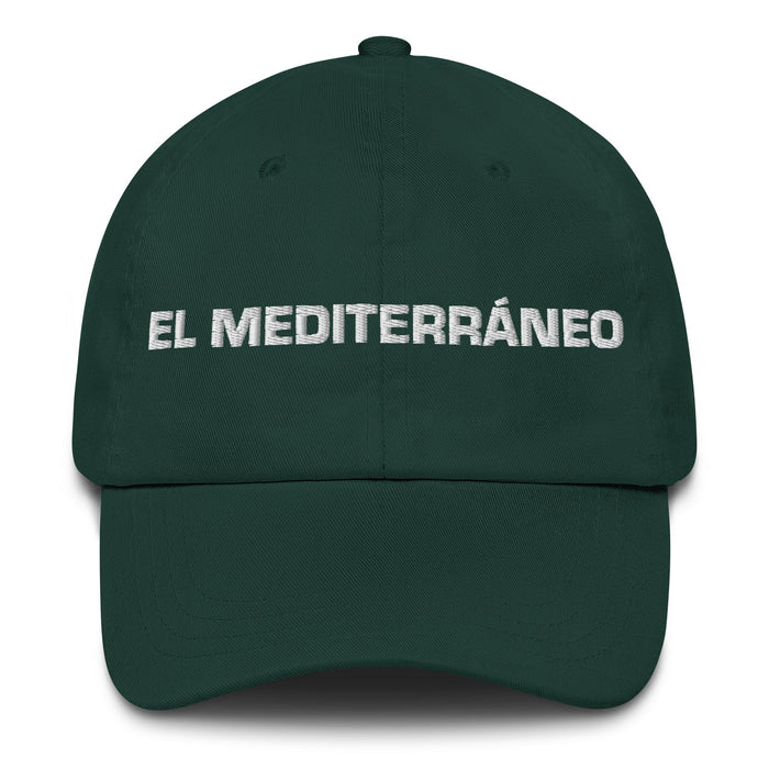 El Mediterráneo The Mediterranean Mexican Spanish Pride Gift Regalo Dad Hat - Mexicada