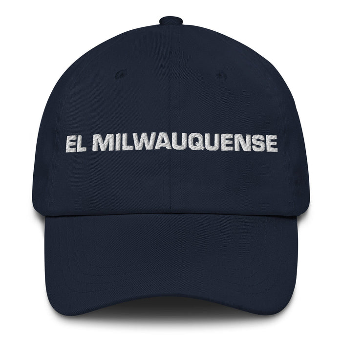 El Milwauquense The Milwaukee Resident Mexican Spanish Pride Gift Regalo Dad Hat Mexicada Navy