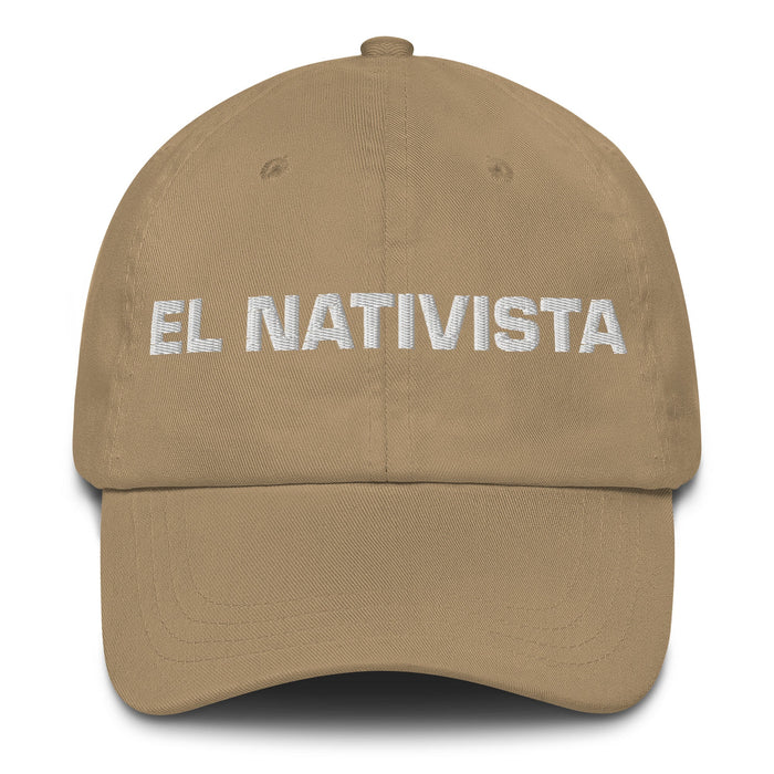 El Nativista The Native Believer Mexican Spanish Pride Gift Regalo Dad Hat - Mexicada