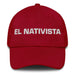 El Nativista The Native Believer Mexican Spanish Pride Gift Regalo Dad Hat Mexicada Cranberry