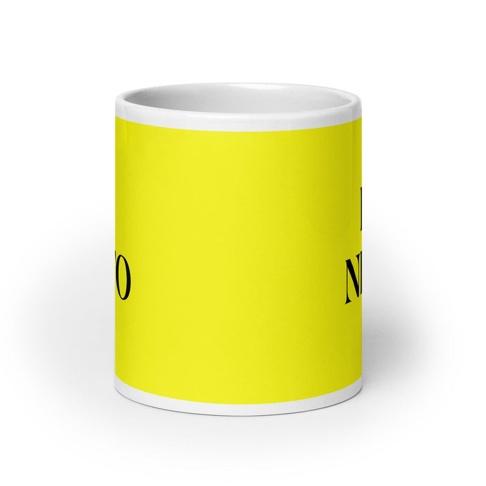 El Neto The Real One Funny Home Office Work Coffee Mug Mexican Spanish Pride Gift White Glossy Cup Yellow Card Mug Mexicada