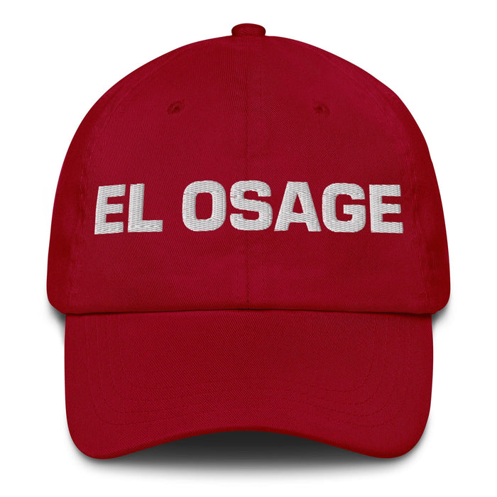 El Osage The Osage Mexican Spanish Pride Gift Regalo Dad Hat Mexicada Cranberry