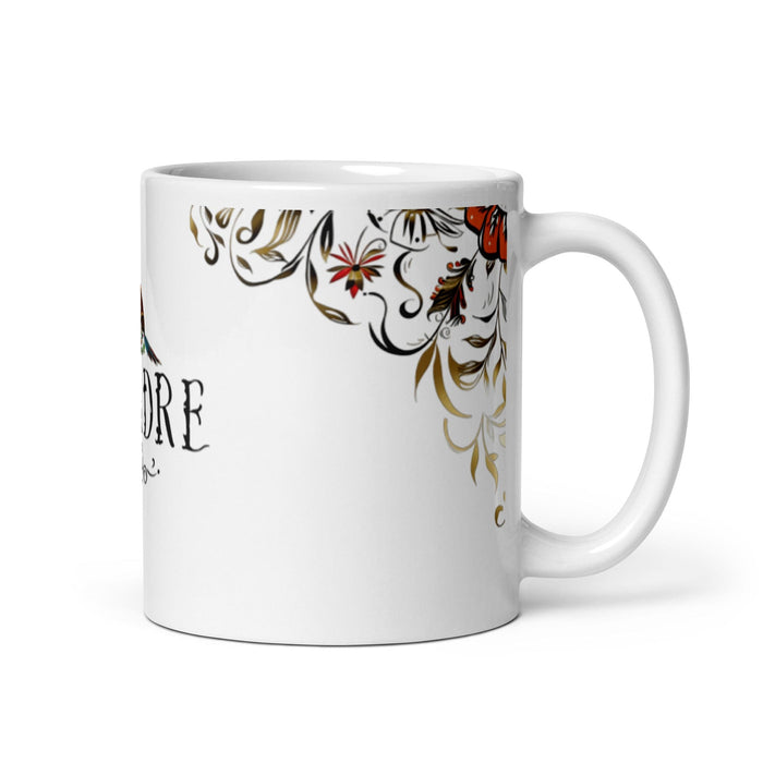 El Padre Exclusive Name Art Piece Home Office Work Coffee Mug Mexican Spanish Pride Gift Cup One-Of-A-Kind Calligraphy White Glossy Mug | E10 Mexicada