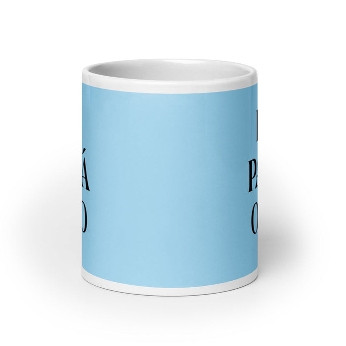 El Papá Oso The Mama Bear / Papa Bear Funny Home Office Work Coffee Mug Mexican Spanish Pride Gift White Glossy Cup Sky Blue Card Mug Mexicada