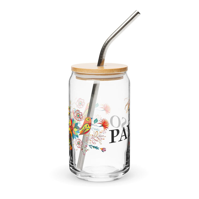 El Payaso Exclusive Art Piece Can-Shaped Glass Home Office Work Mexican Spanish Pride Gift Cup One-Of-A-Kind Calligraphy Glass | E1 Mexicada