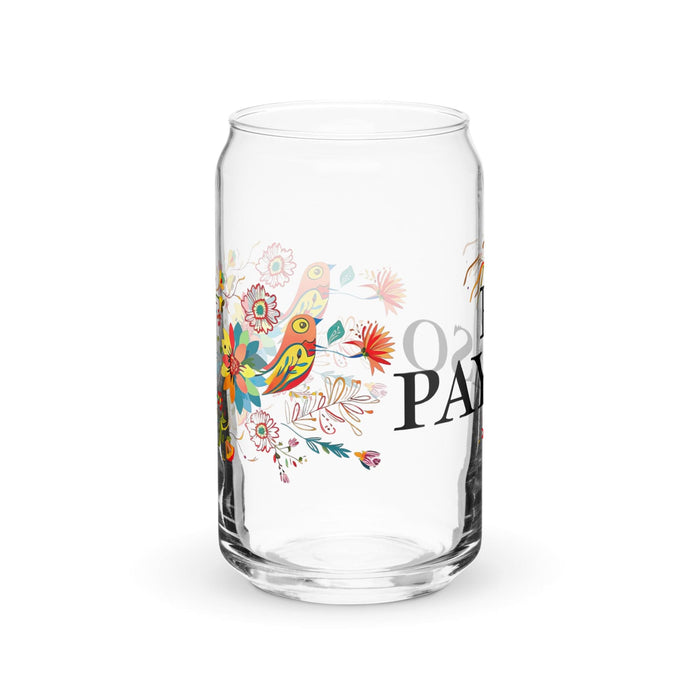 El Payaso Exclusive Art Piece Can-Shaped Glass Home Office Work Mexican Spanish Pride Gift Cup One-Of-A-Kind Calligraphy Glass | E1 Mexicada