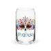 El Payaso Exclusive Art Piece Can-Shaped Glass Home Office Work Mexican Spanish Pride Gift Cup One-Of-A-Kind Calligraphy Glass | E8 Mexicada 16 oz (No Lid No Straw)