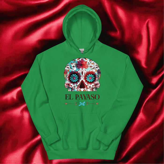 El Payaso Exclusive Art Piece Home Office Work Mexican Spanish Pride Gift One-Of-A-Kind Unisex Hoodie | E15 Mexicada Irish Green / S