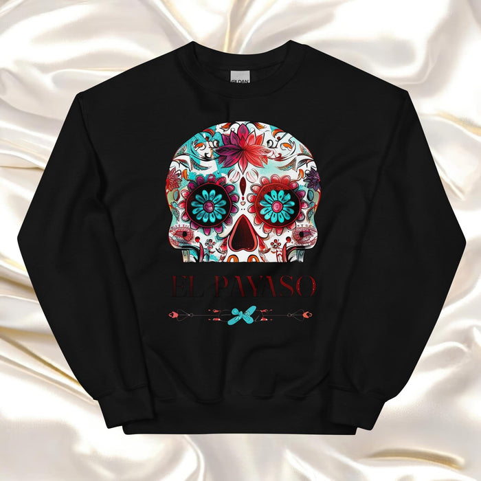 El Payaso Exclusive Art Piece Home Office Work Mexican Spanish Pride Gift One-Of-A-Kind Unisex Sweatshirt | E15 Mexicada Black / S