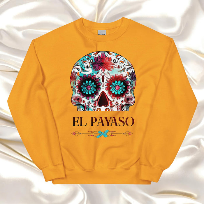 El Payaso Exclusive Art Piece Home Office Work Mexican Spanish Pride Gift One-Of-A-Kind Unisex Sweatshirt | E15 Mexicada Gold / S