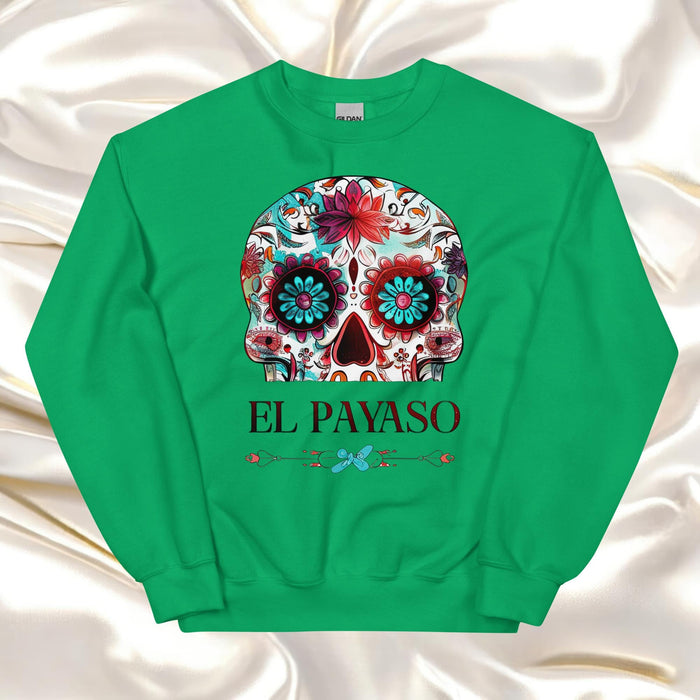 El Payaso Exclusive Art Piece Home Office Work Mexican Spanish Pride Gift One-Of-A-Kind Unisex Sweatshirt | E15 Mexicada Irish Green / S