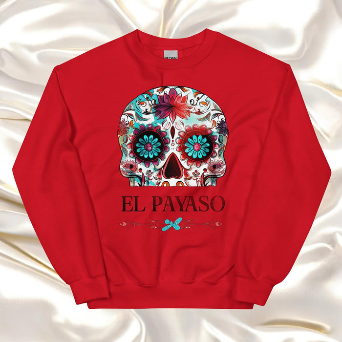 El Payaso Exclusive Art Piece Home Office Work Mexican Spanish Pride Gift One-Of-A-Kind Unisex Sweatshirt | E15 Mexicada Red / S