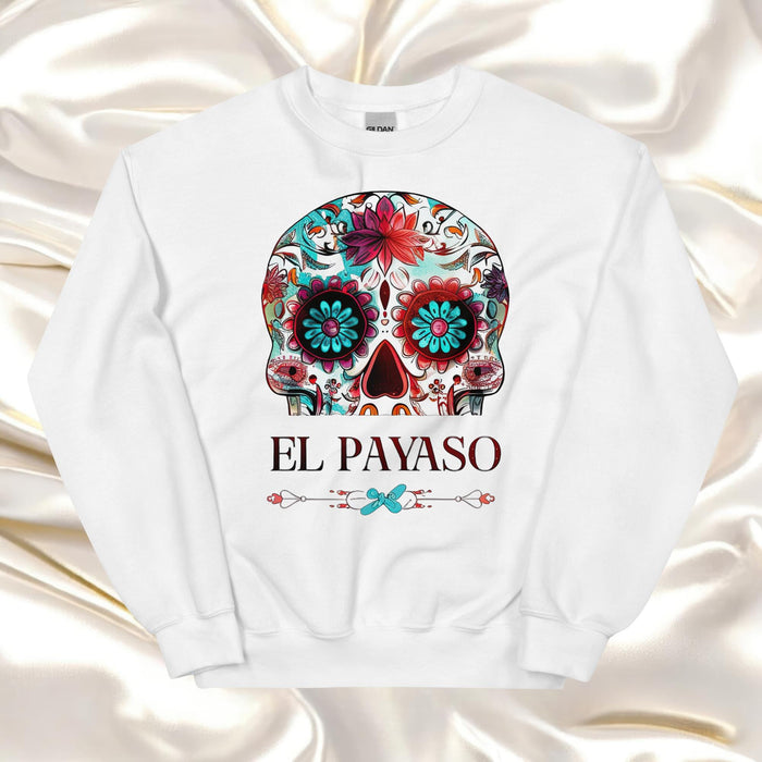 El Payaso Exclusive Art Piece Home Office Work Mexican Spanish Pride Gift One-Of-A-Kind Unisex Sweatshirt | E15 Mexicada White / S