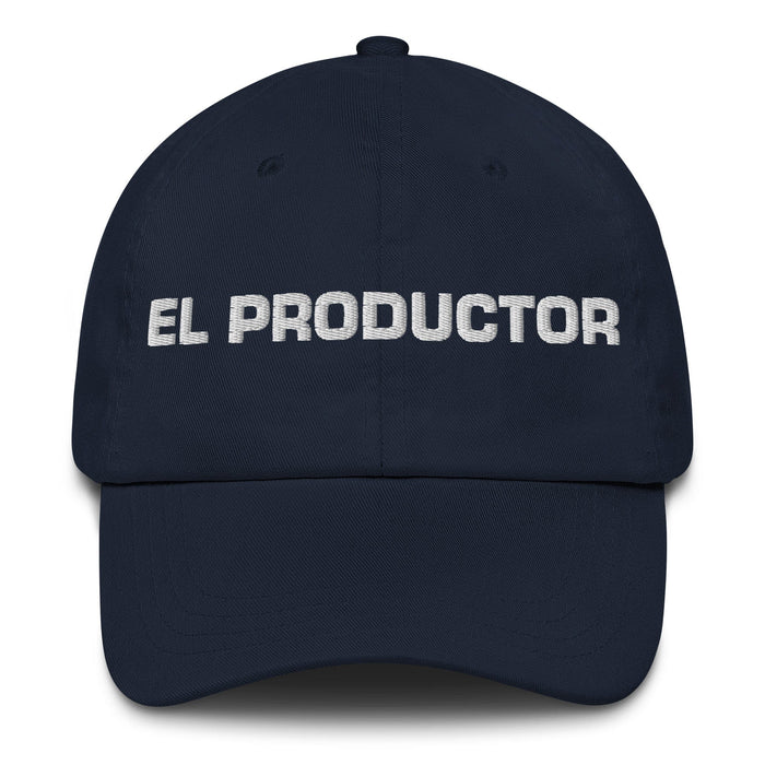 El Productor The Producer Mexican Spanish Pride Gift Regalo Dad Hat Mexicada Navy