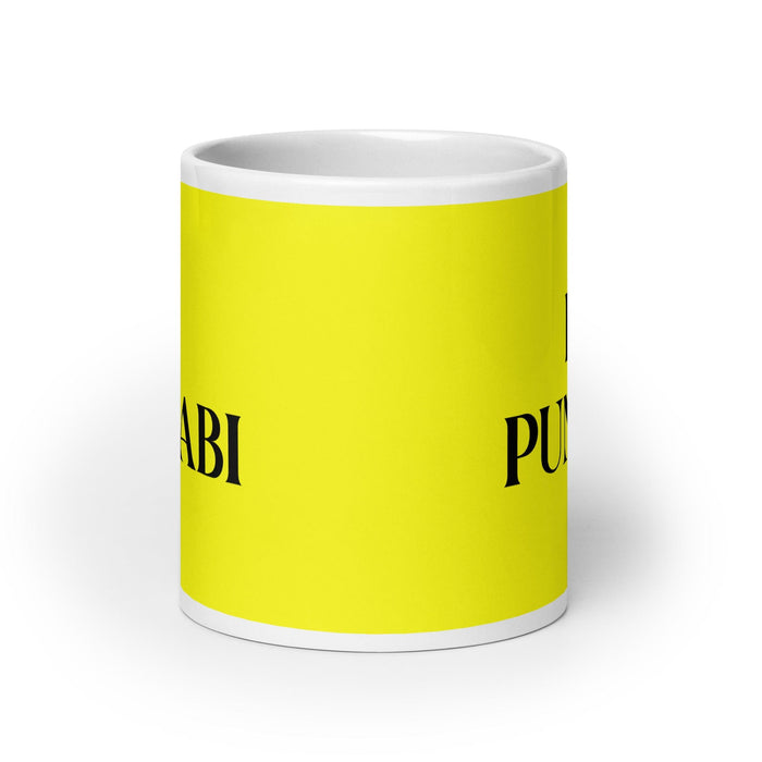 El Punjabi The Punjabi Funny Home Office Work Coffee Mug Mexican Spanish Pride Gift White Glossy Cup Yellow Card Mug Mexicada