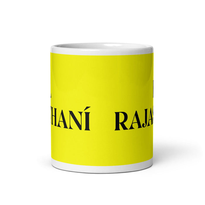 El Rajasthaní The Rajasthani Funny Home Office Work Coffee Mug Mexican Spanish Pride Gift White Glossy Cup Yellow Card Mug Mexicada