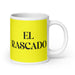 El Rascado The Lazy One Funny Home Office Work Coffee Mug Mexican Spanish Pride Gift White Glossy Cup Yellow Card Mug Mexicada 20 oz