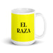 El Raza The Homie Funny Home Office Work Coffee Mug Mexican Spanish Pride Gift White Glossy Cup Yellow Card Mug Mexicada 15 oz