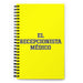 El Recepcionista Médico The Medical Receptionist | Yellow Spiral Notebook, 140 Dotted Sheets | Funny Gift Idea Home Office Work | Mexican Spanish Pride Gift Mexicada