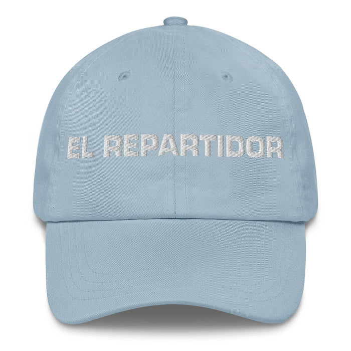 El Repartidor The Delivery Person Mexican Spanish Pride Gift Regalo Dad Hat Mexicada Light Blue