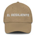 El Resiliente Resilient One Mexican Spanish Pride Gift Regalo Dad Hat Mexicada Khaki