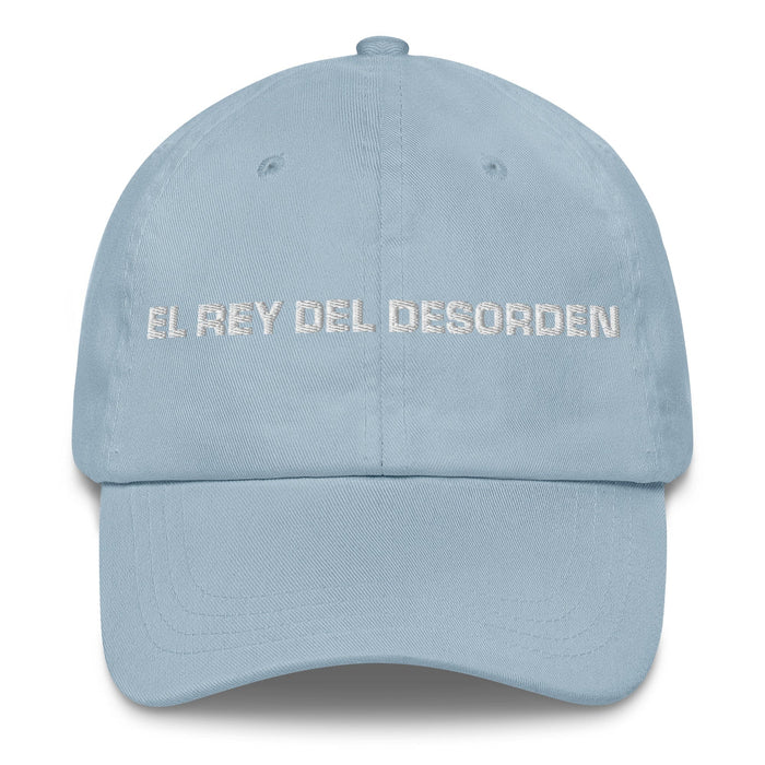 El Rey Del Desorden The Queen / King Of Chaos Mexican Spanish Pride Gift Regalo Dad Hat Mexicada Light Blue