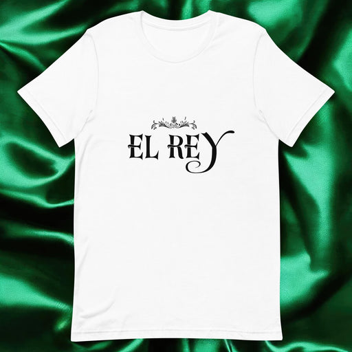 El Rey Exclusive Art Piece Home Office Work Mexican Spanish Pride Gift One-Of-A-Kind Unisex T-Shirt | E6 Mexicada White / S