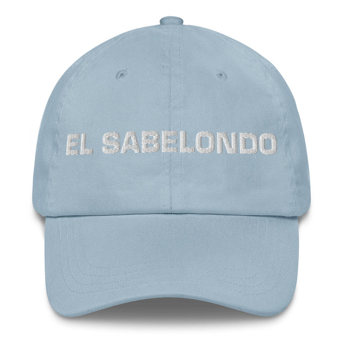 El Sabelondo The Know-It-All Mexican Spanish Pride Gift Regalo Dad Hat Mexicada Light Blue