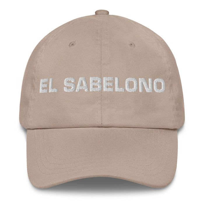 El Sabelono The Know-It-All Mexican Spanish Pride Gift Regalo Dad Hat Mexicada Stone