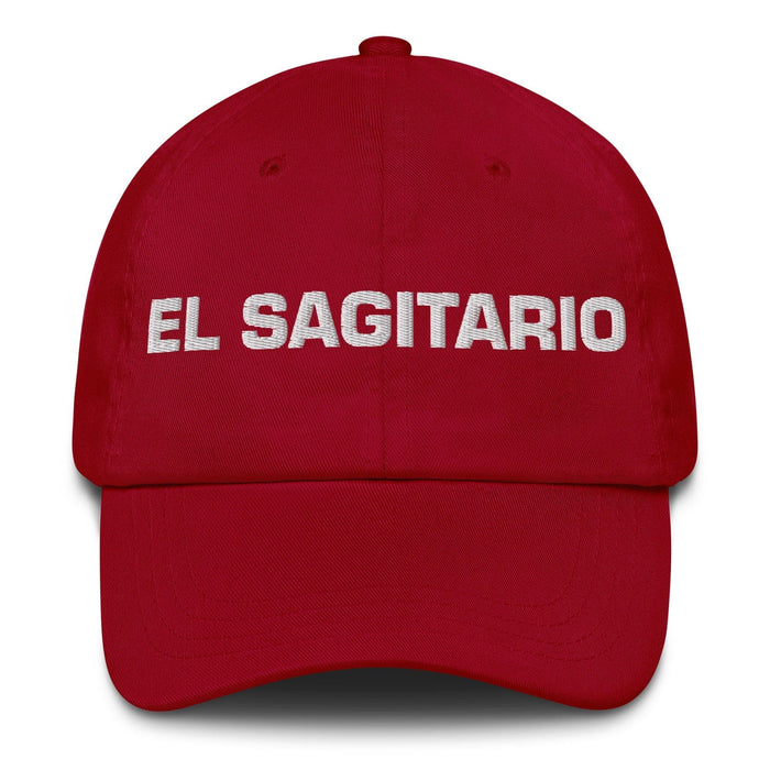 El Sagitario The Sagittarius Mexican Spanish Pride Gift Regalo Dad Hat Mexicada Cranberry