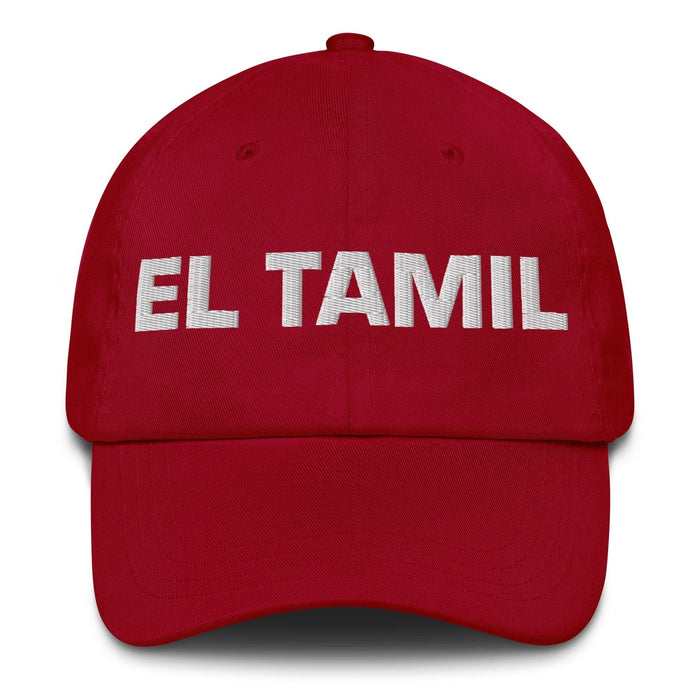 El Tamil The Tamil Mexican Spanish Pride Gift Regalo Dad Hat Mexicada Cranberry