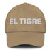 El Tigre The Tiger Mexican Spanish Pride Gift Regalo Dad Hat Mexicada Khaki