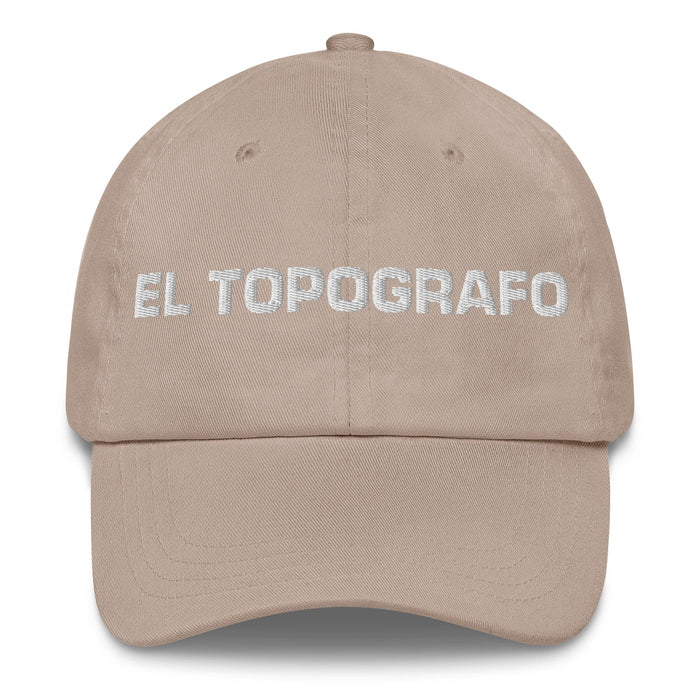 El Topografo The Surveyor Mexican Spanish Pride Gift Regalo Dad Hat Mexicada Stone