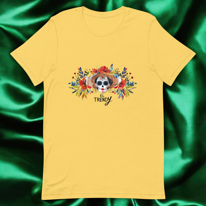 El Trendy Exclusive Art Piece Home Office Work Mexican Spanish Pride Gift One-Of-A-Kind Unisex T-Shirt | E13 Mexicada Yellow / S