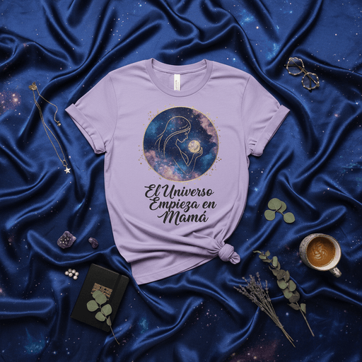 El Universo Empieza en Mamá T-Shirt Celestial Mama Gift for Mother's Day, Galaxy Space Universe Mom Tee, Spanish Phrase Motherhood Shirt Mexicada