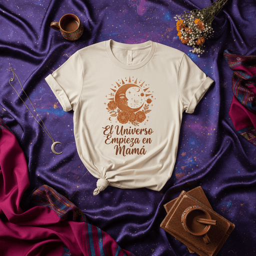 El Universo Empieza en Mamá T-shirt, Celestial Sun Moon Floral Tee, Spanish Quote Mom Shirt, Mother's Day Gift, Boho Cosmic Astrology Shirt, Mommy Life Shirt, Regalo Para Mamá Mexicada