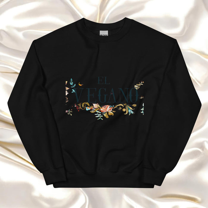 El Vegano Exclusive Art Piece Home Office Work Mexican Spanish Pride Gift One-Of-A-Kind Unisex Sweatshirt | E8 Mexicada Black / S