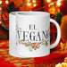 El Vegano Exclusive Name Art Piece Home Office Work Coffee Mug Mexican Spanish Pride Gift Cup One-Of-A-Kind Calligraphy White Glossy Mug | E8 Mexicada 20 oz