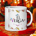 El Verga Exclusive Art Piece Home Office Work Coffee Mug Mexican Spanish Pride Gift Cup One-Of-A-Kind Calligraphy White Glossy Mug | E5 Mexicada 20 oz