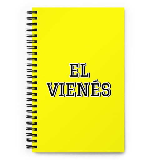 El Vienés The Vienna Resident | Yellow Spiral Notebook, 140 Dotted Sheets | Funny Gift Idea Home Office Work | Mexican Spanish Pride Gift Mexicada