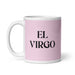 El Virgo The Virgo Funny Home Office Work Coffee Mug Mexican Spanish Pride Gift White Glossy Cup Light Pink Card Mug Mexicada