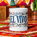 El Vivo Exclusive Art Piece Home Office Work Coffee Mug Mexican Spanish Pride Gift Cup One-Of-A-Kind Calligraphy White Glossy Mug | E2 Mexicada 11 oz