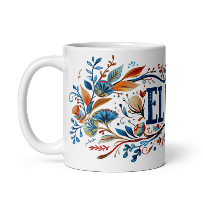 El Vivo Exclusive Art Piece Home Office Work Coffee Mug Mexican Spanish Pride Gift Cup One-Of-A-Kind Calligraphy White Glossy Mug | E2 Mexicada