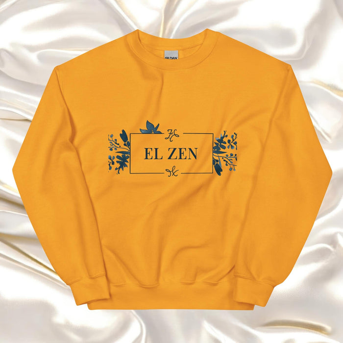 El Zen Exclusive Art Piece Home Office Work Mexican Spanish Pride Gift One-Of-A-Kind Unisex Sweatshirt | E9 Mexicada Gold / S