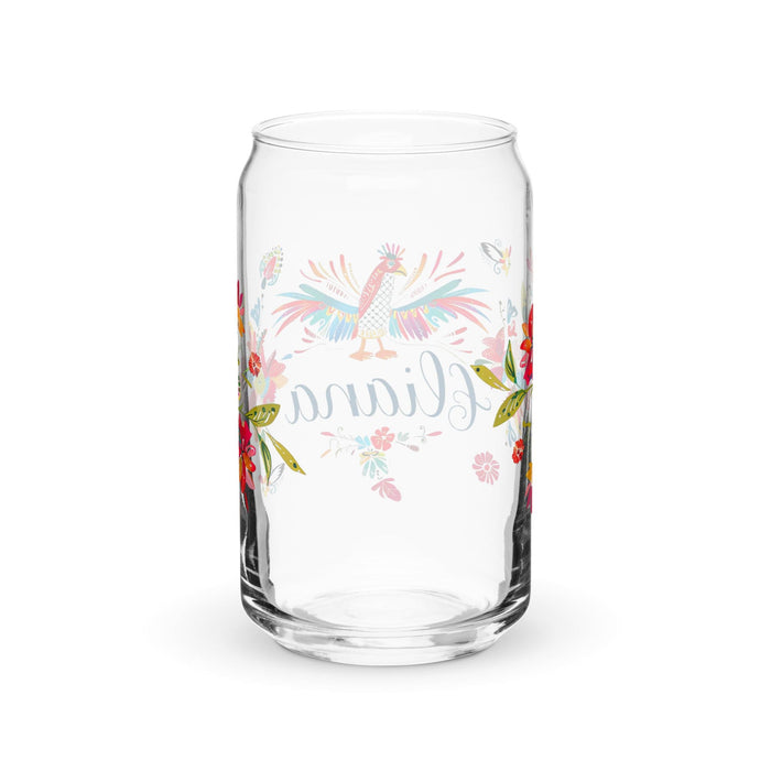 Eliana Exclusive Name Art Piece Can-Shaped Glass Home Office Work Mexican Spanish Pride Gift Cup One-Of-A-Kind Calligraphy Glass | E27 Mexicada