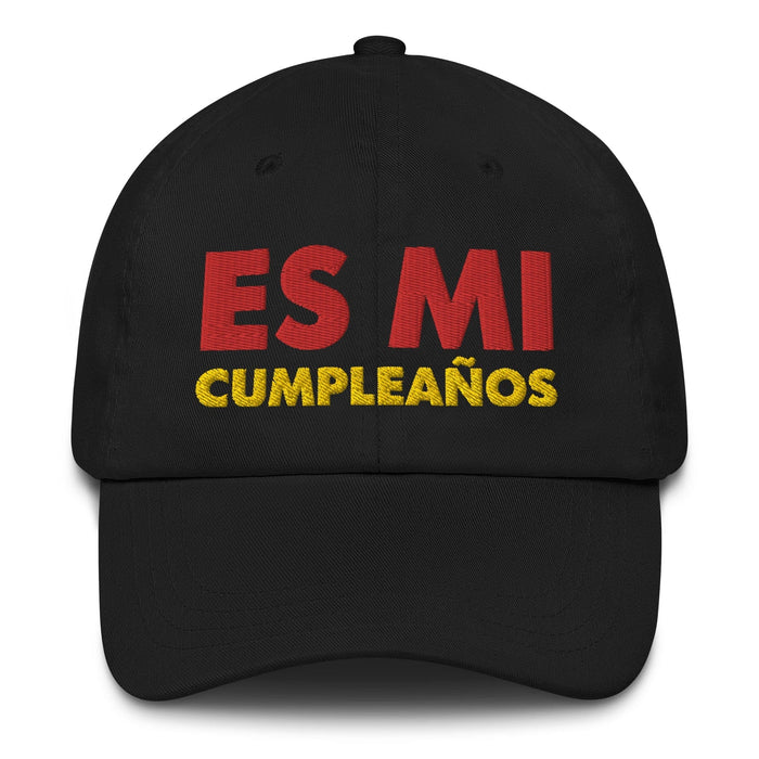 Embroidered Es Mi Cumpleanos It's My Birthday Funny Party Supplies Dad Hat Mexicada Black