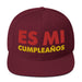 Embroidered Es Mi Cumpleanos It's My Birthday Funny Party Supplies Snapback Hat Mexicada Maroon