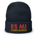 Embroidered Es Mi Cumpleanos It's My Birthday Funny Party Supplies Beanie - Mexicada