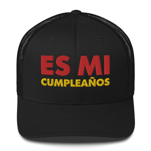 Embroidered Es Mi Cumpleanos It's My Birthday Funny Party Supplies Retro Trucker Hat - Mexicada